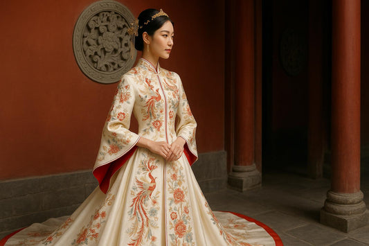 Embrace Tradition with a Modern Hanfu Chinese Wedding Gown