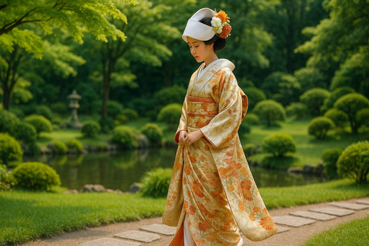 The Exquisite Charm of Japanese Traditional and Luxurious Kimono Wedding Dresses
