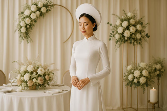 Embracing Elegance: Modern Vietnamese White Ao Dai for Weddings